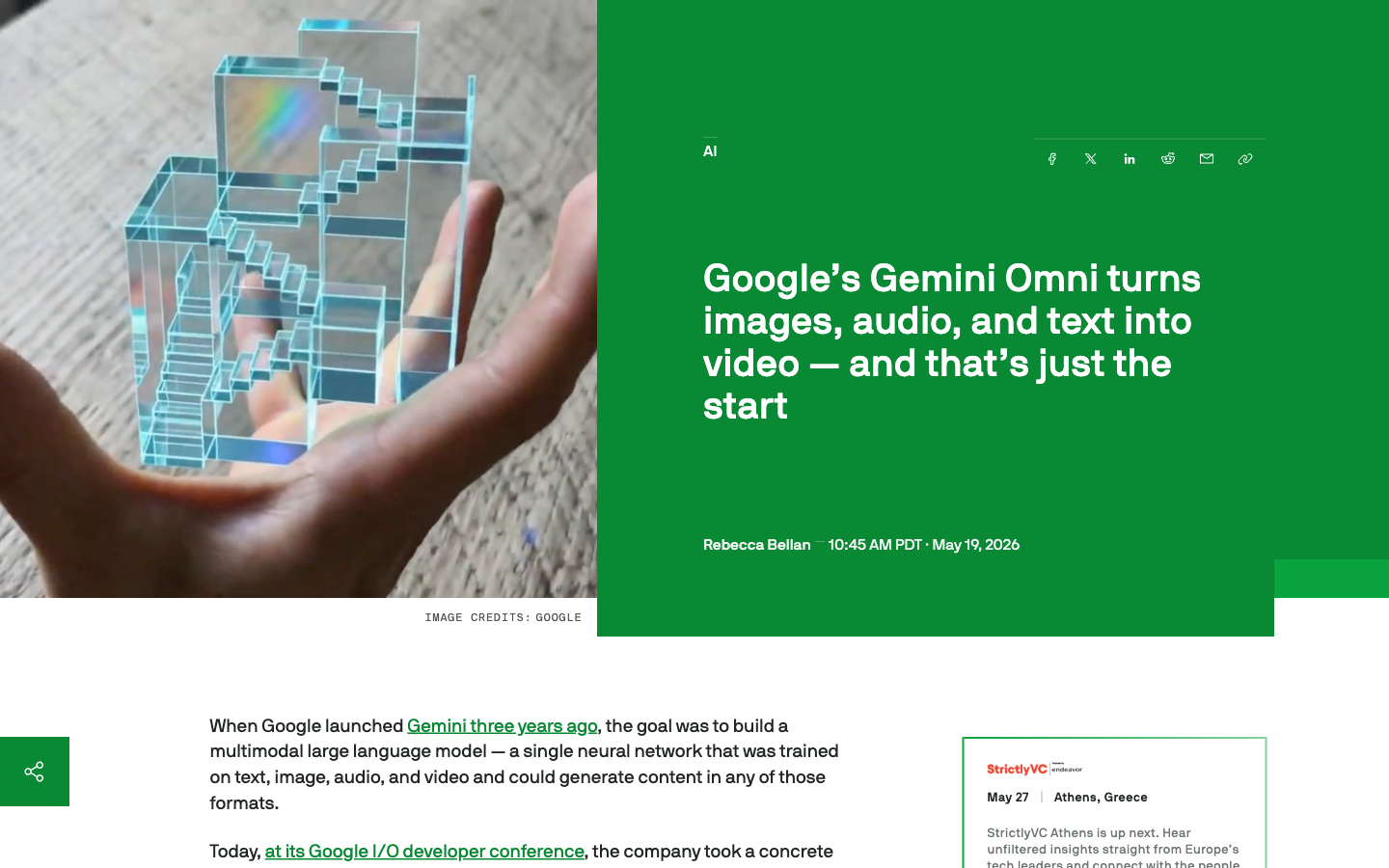 TechCrunch 对 Omni 的报道